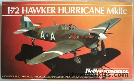 Heller 1/72 Hawker Hurricane MkIIc - 253 FRS RAF 1041 or 1st FS Indian Air Force, 80269 plastic model kit